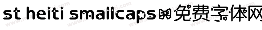 st heiti smallcaps字体转换